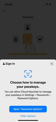 iCloud Keychain در صورت غیرفعال بودن