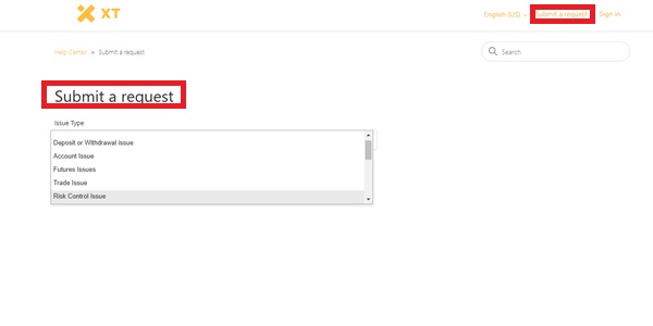 ارتباط با تیم پشتیبانی برای کنترل ریسک در XT